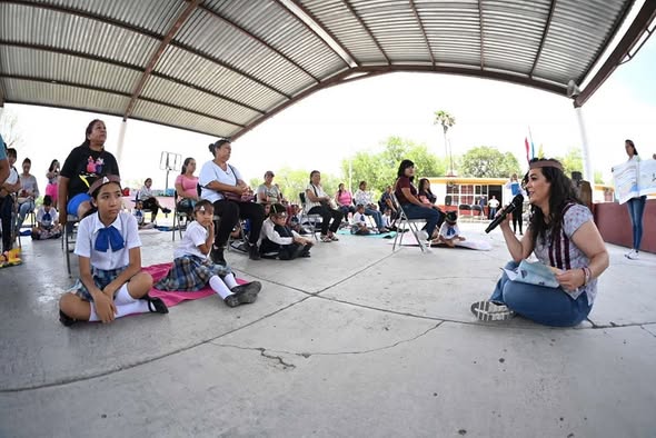 Desde Valle Hermoso Olga Sosa fomenta la lectura en educación básica