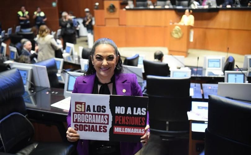 Senadores de Morena respaldamos la reforma de la presidenta Claudia Sheinbaum para terminar con pensiones doradas: Olga Sosa