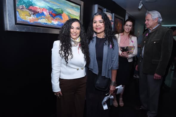 La senadora Olga Patricia Sosa Ruiz inaugura la exposición “Paisajes Abstractos” de la artista tamaulipeca Margarita Morales